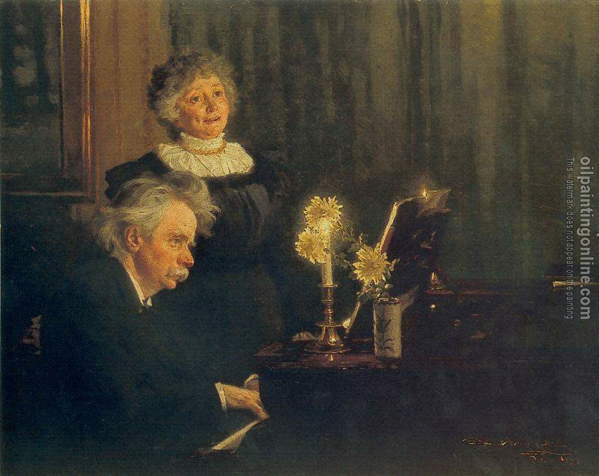 Peder Severin Kroyer - Nina y Edvard Grieg